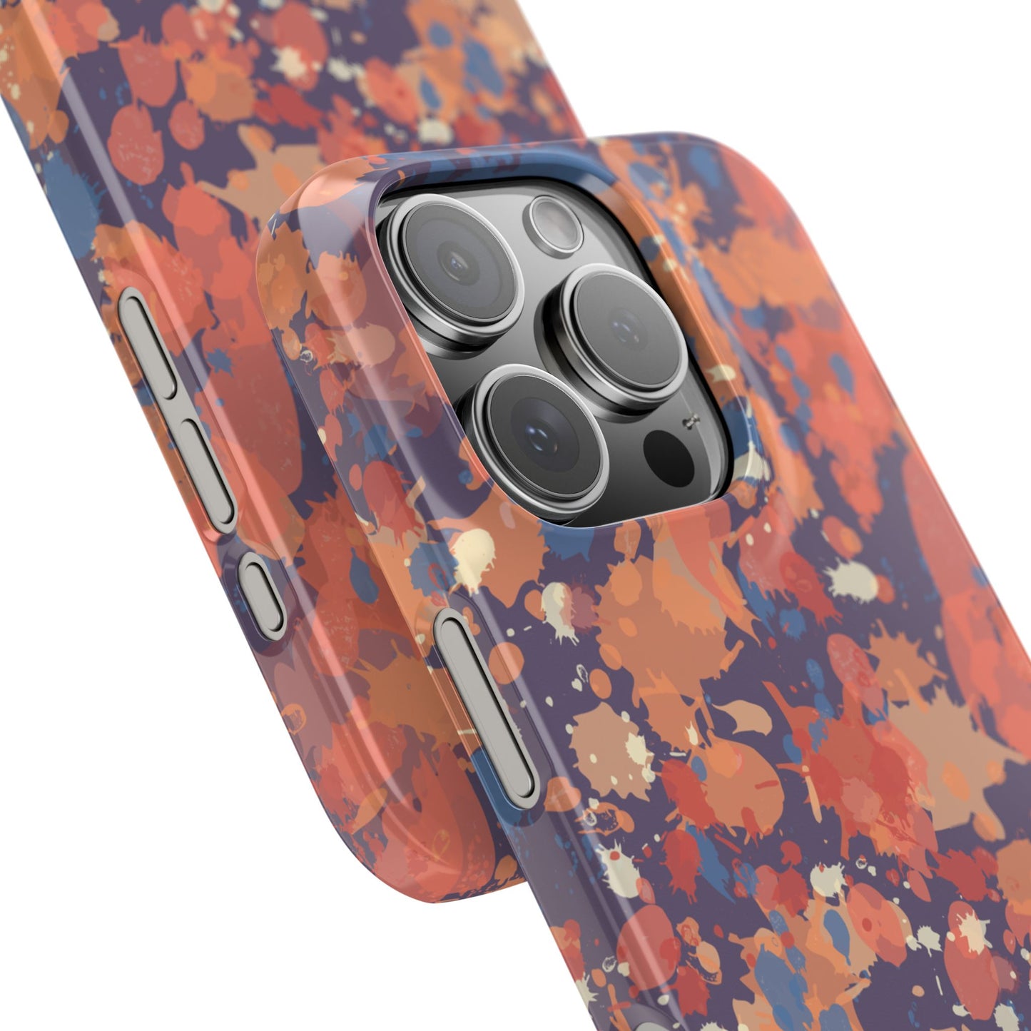 Creamy Tertiary Paint Splatter Phone Case