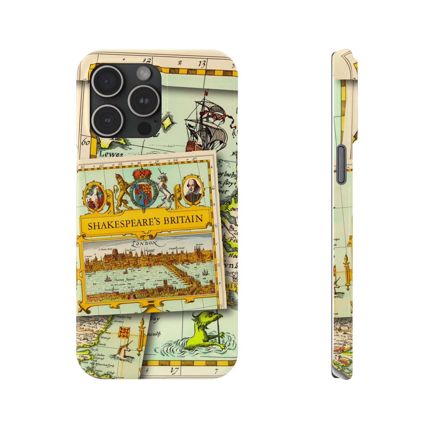 Shakespeare's Map Phone Case