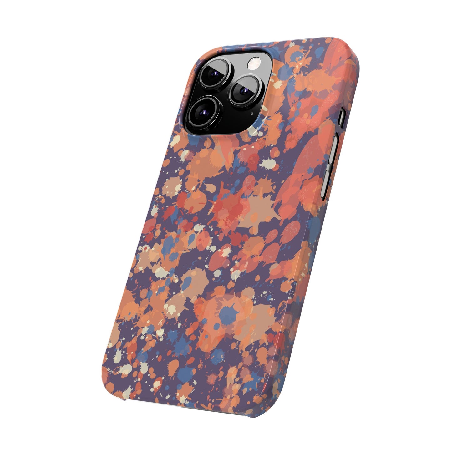 Creamy Tertiary Paint Splatter Phone Case