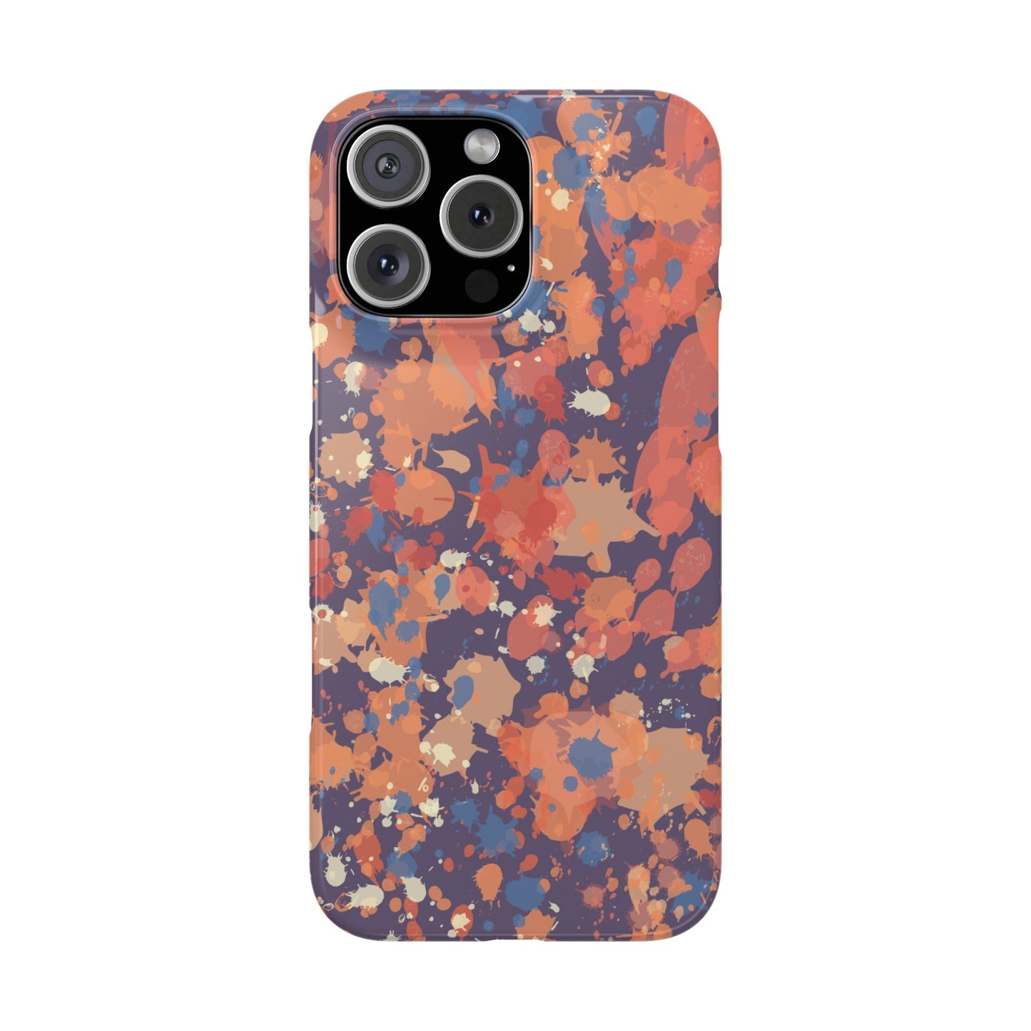 Creamy Tertiary Paint Splatter Phone Case