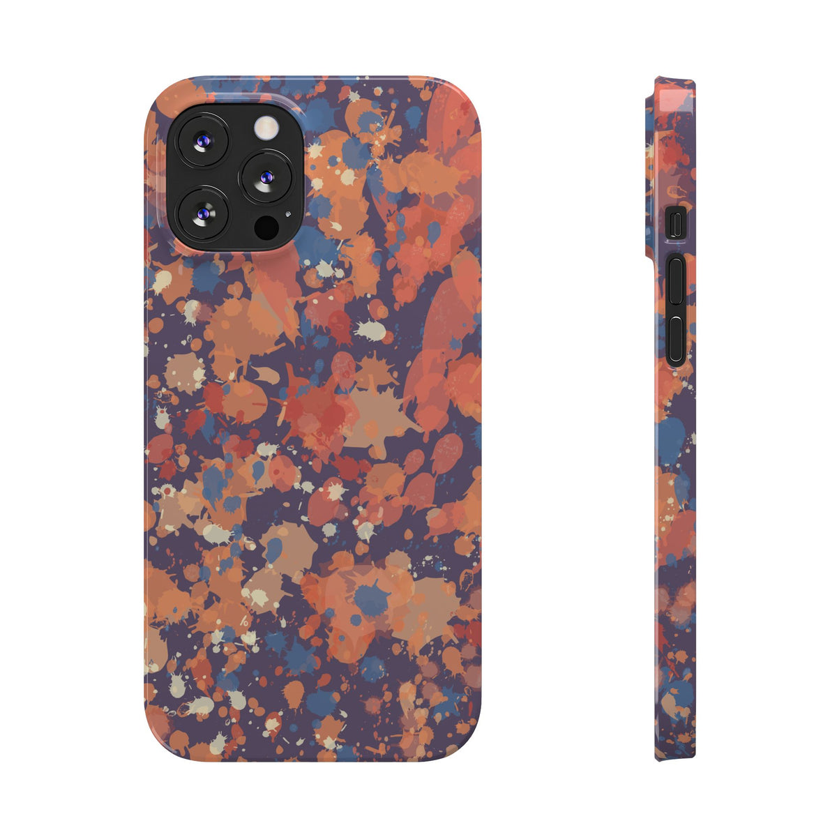 Creamy Tertiary Paint Splatter Phone Case