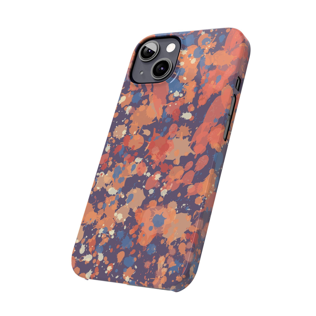 Creamy Tertiary Paint Splatter Phone Case