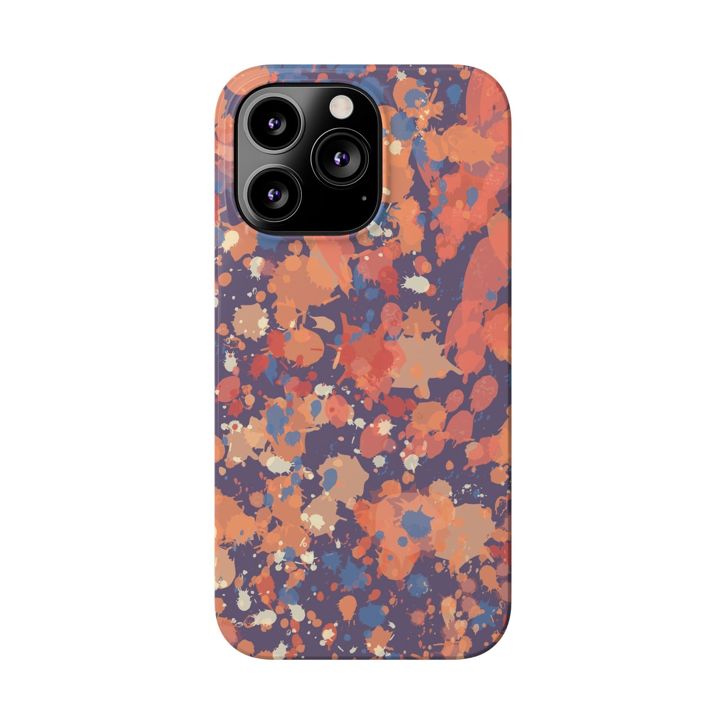 Creamy Tertiary Paint Splatter Phone Case