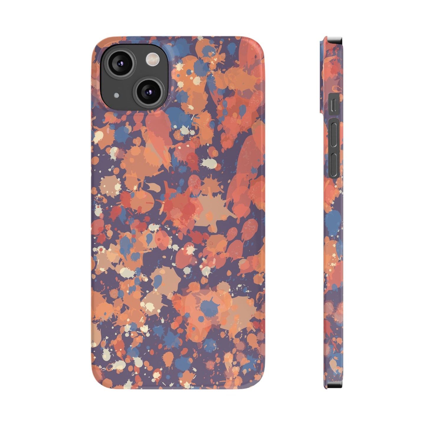 Creamy Tertiary Paint Splatter Phone Case