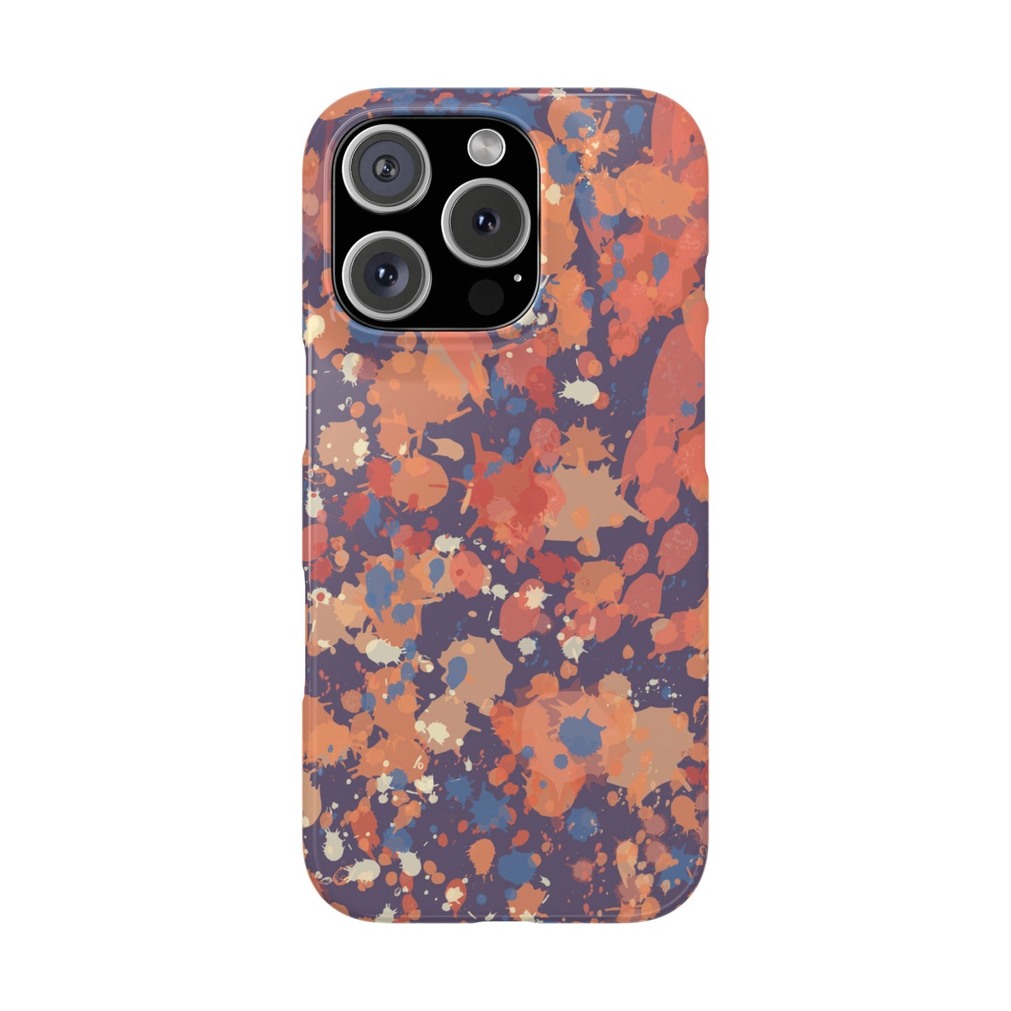 Creamy Tertiary Paint Splatter Phone Case