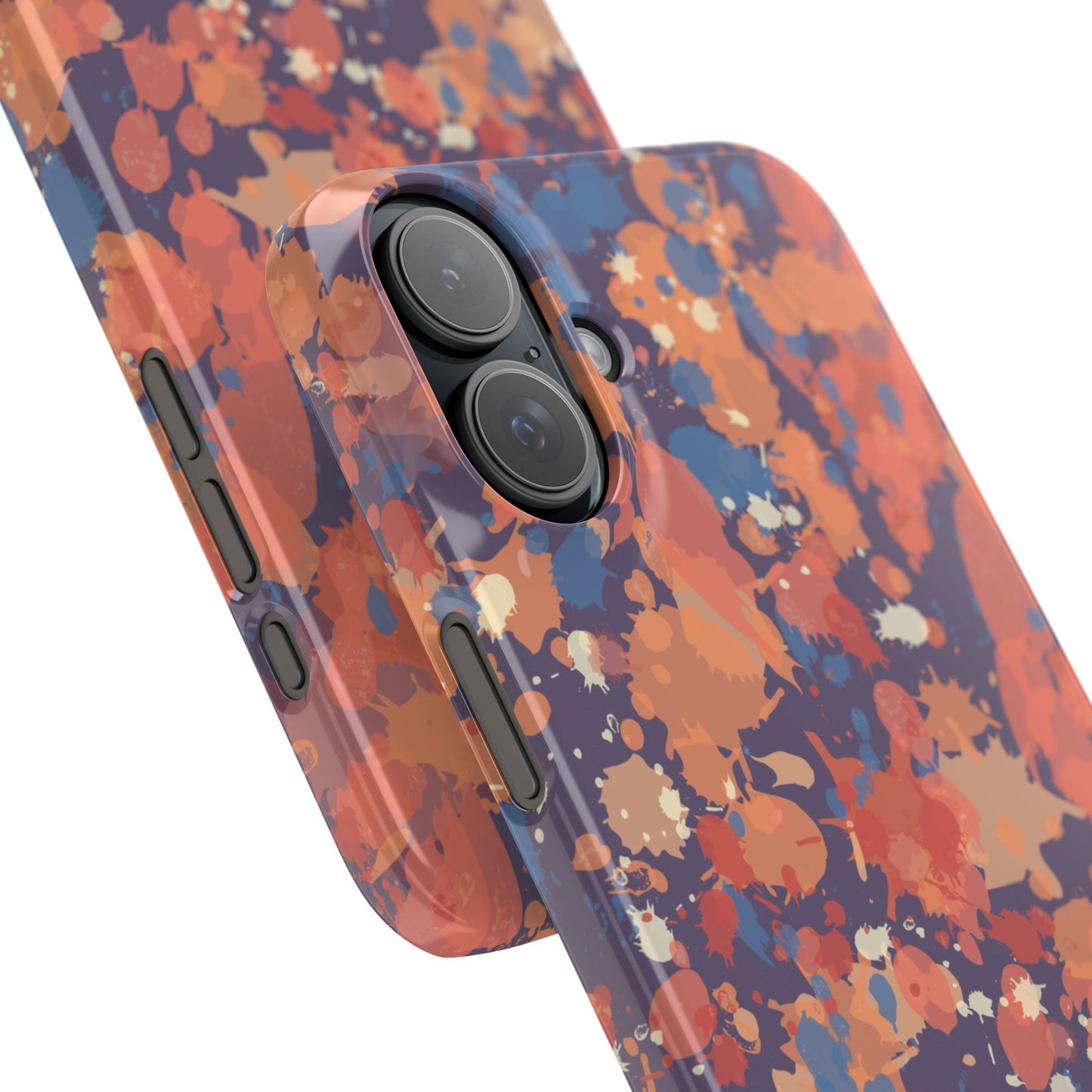 Creamy Tertiary Paint Splatter Phone Case