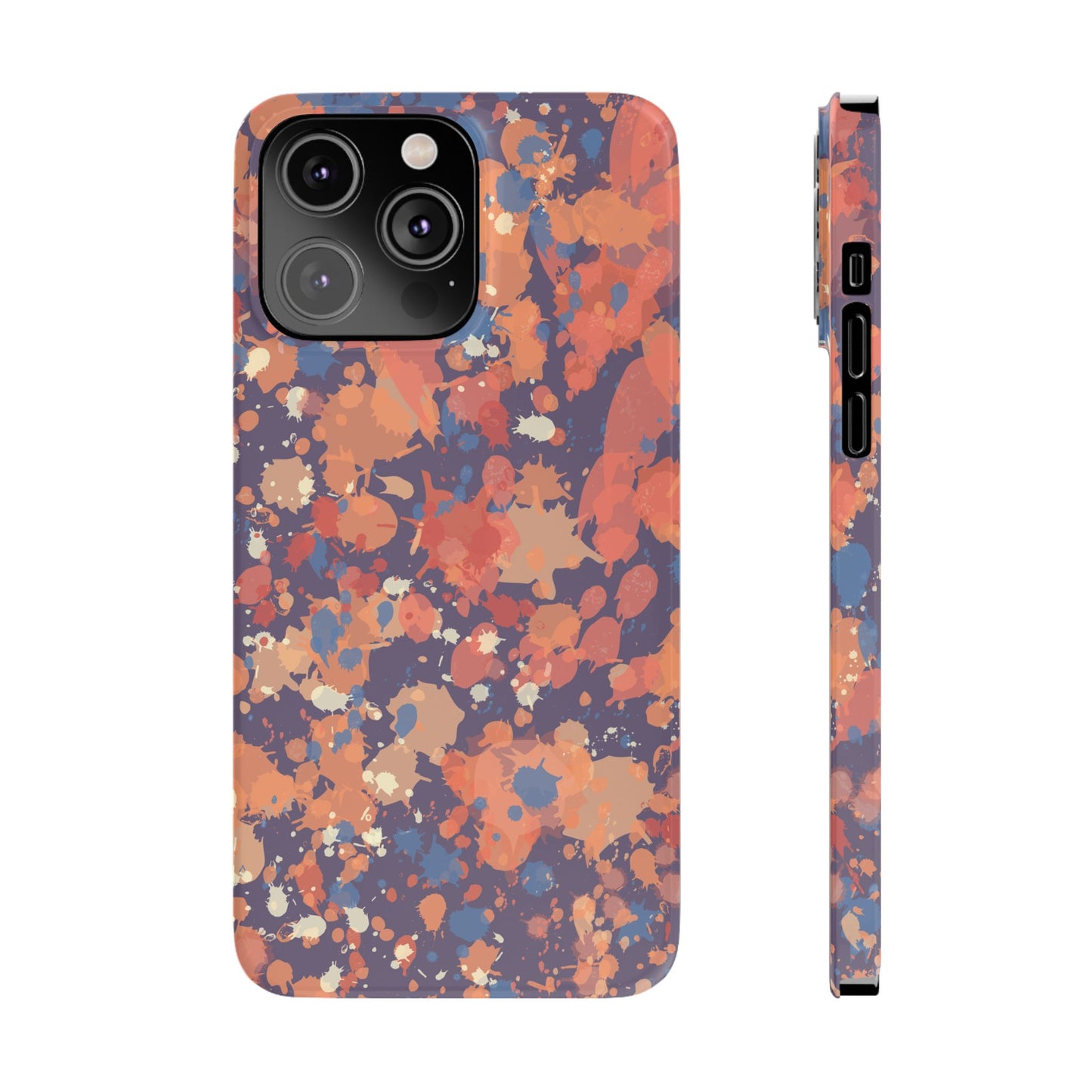 Creamy Tertiary Paint Splatter Phone Case