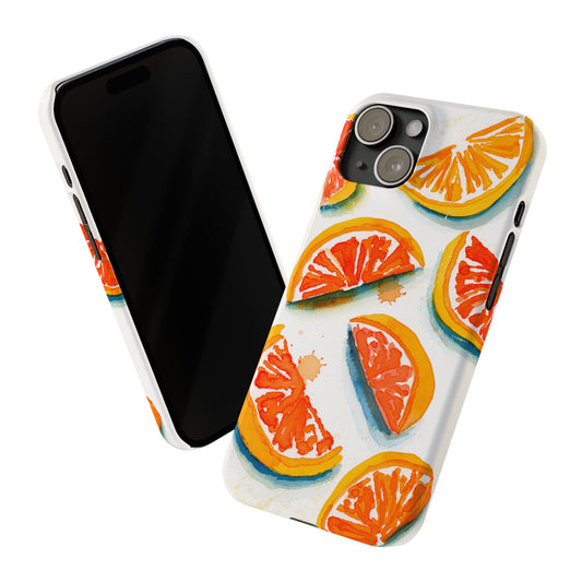 Orange Splash Phone Case