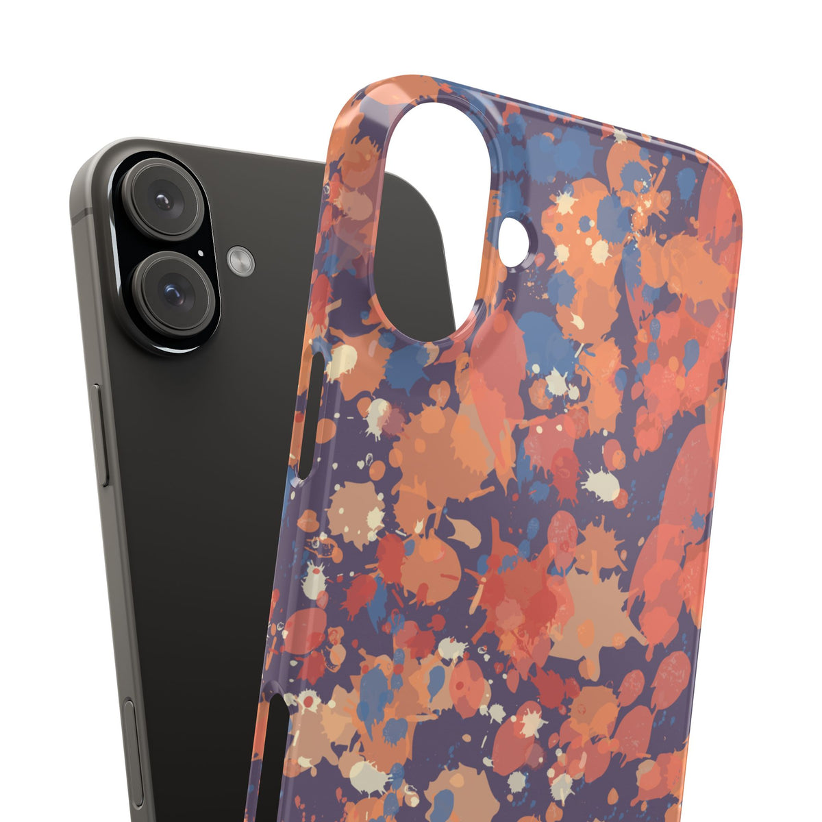 Creamy Tertiary Paint Splatter Phone Case