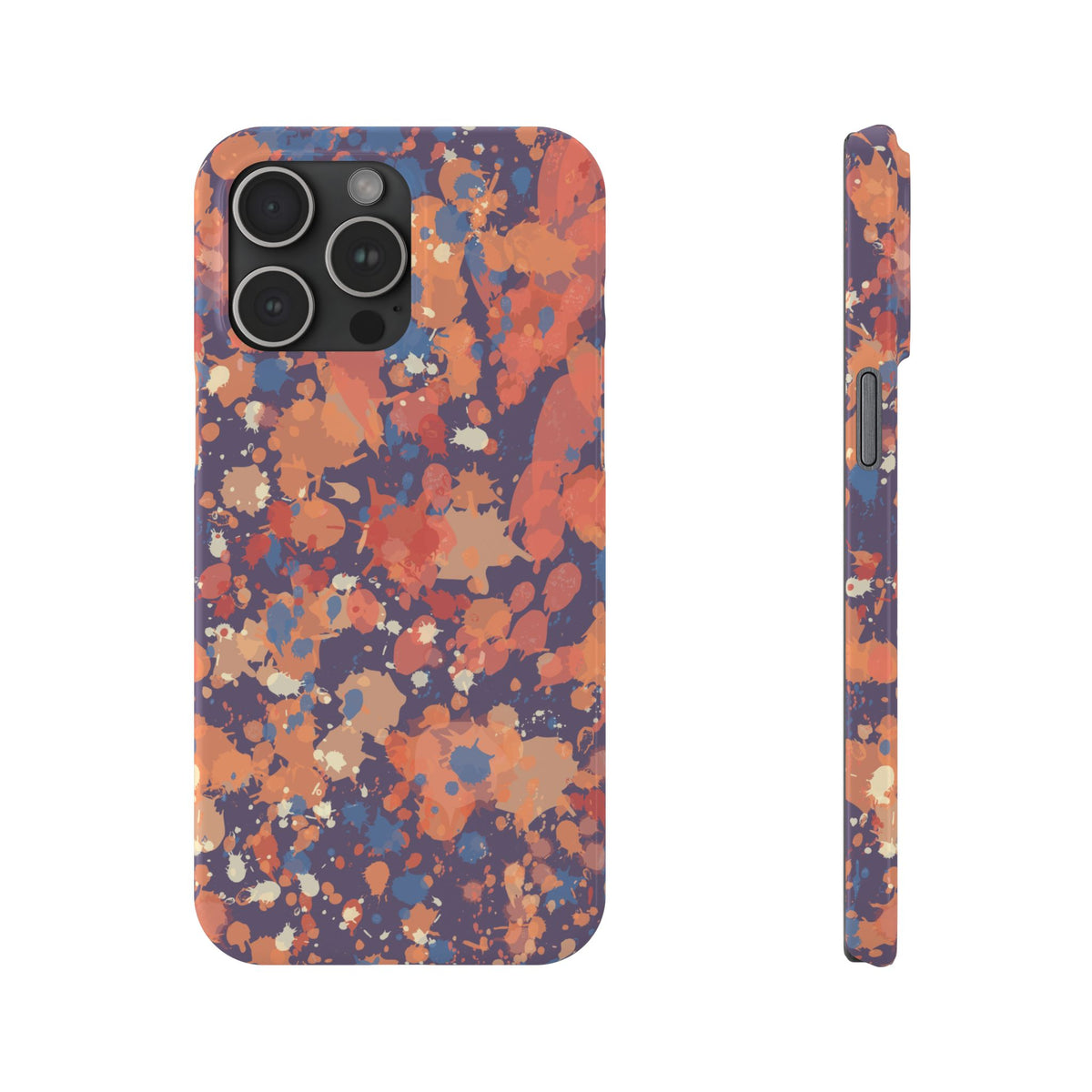 Creamy Tertiary Paint Splatter Phone Case