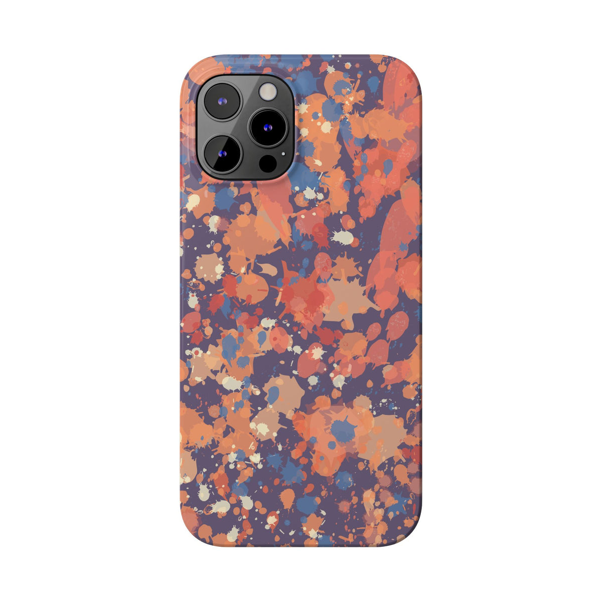 Creamy Tertiary Paint Splatter Phone Case