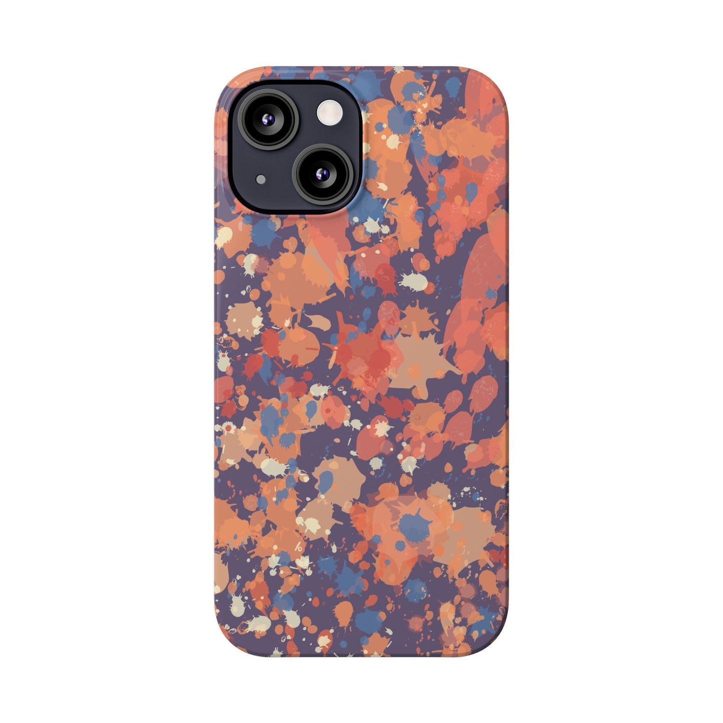 Creamy Tertiary Paint Splatter Phone Case