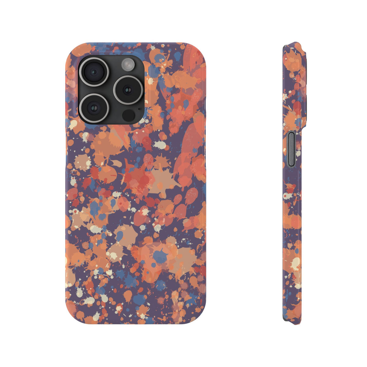 Creamy Tertiary Paint Splatter Phone Case