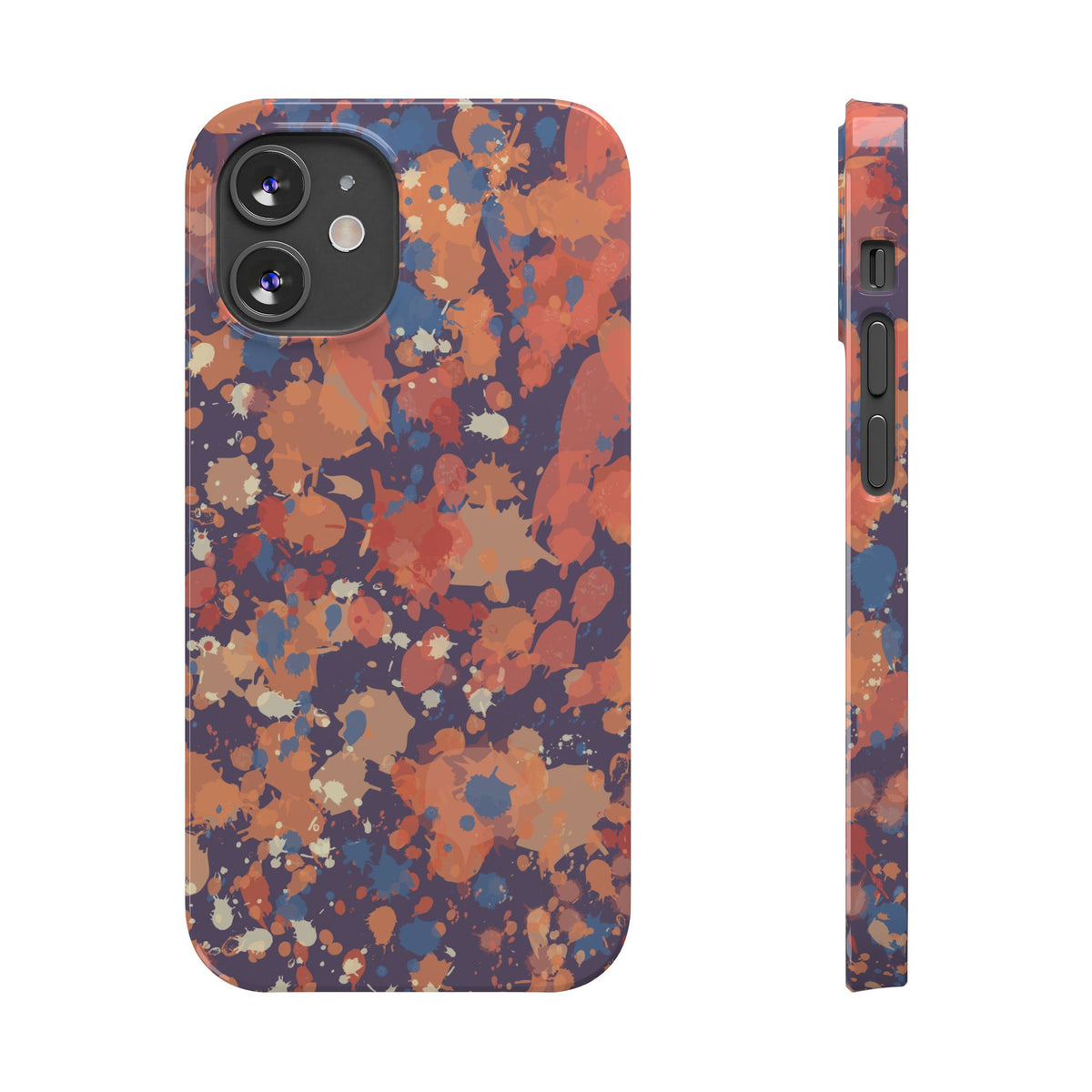 Creamy Tertiary Paint Splatter Phone Case