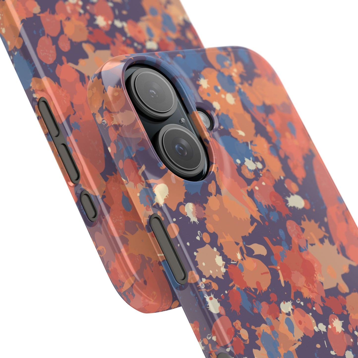 Creamy Tertiary Paint Splatter Phone Case