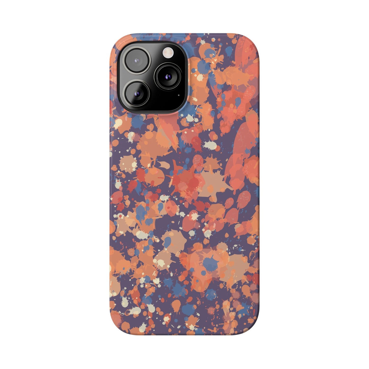 Creamy Tertiary Paint Splatter Phone Case