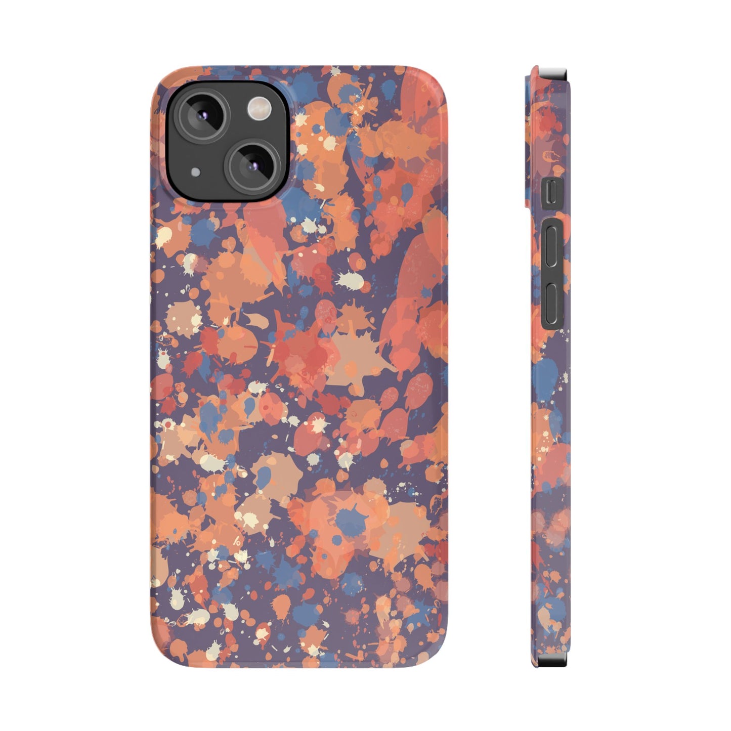 Creamy Tertiary Paint Splatter Phone Case