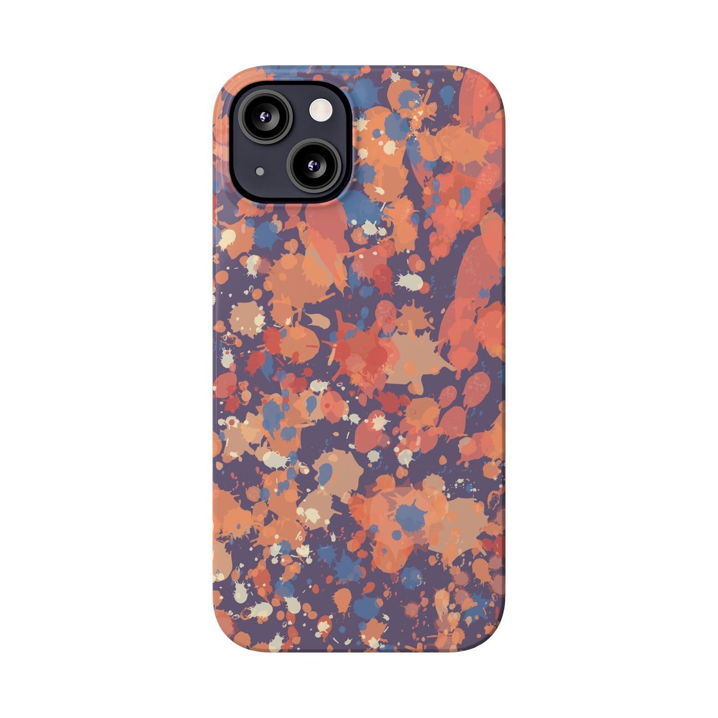 Creamy Tertiary Paint Splatter Phone Case