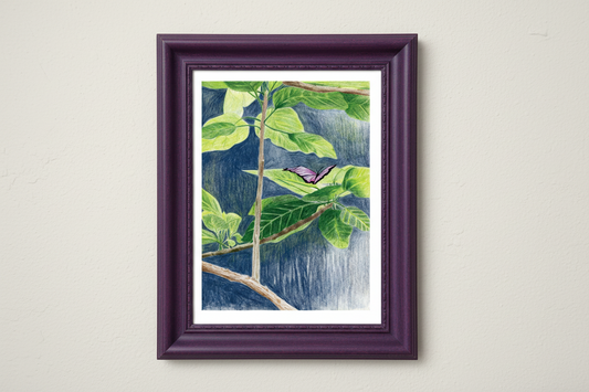 Purple Butterfly Print