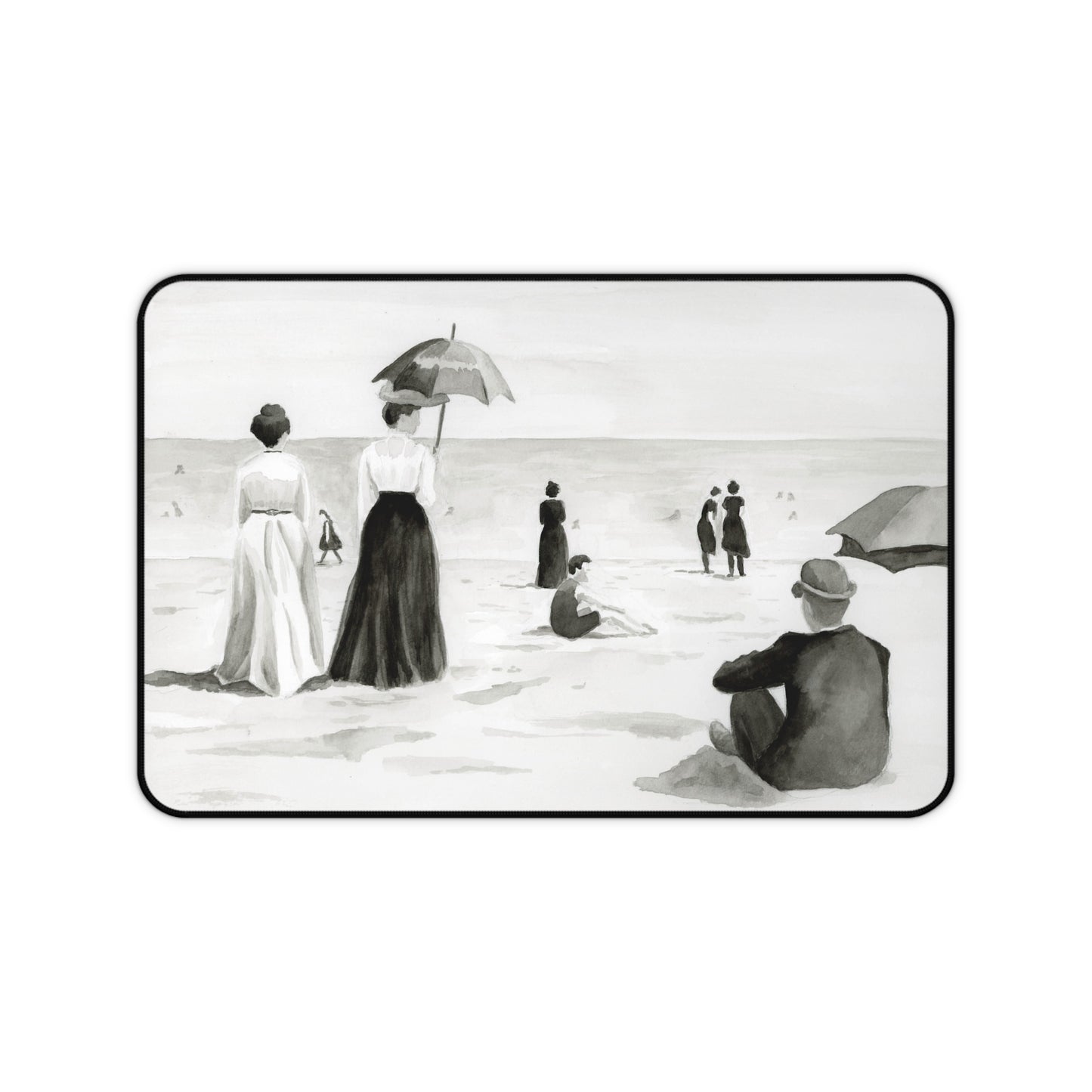 Sunday at the sea desk mat sketchboard studio