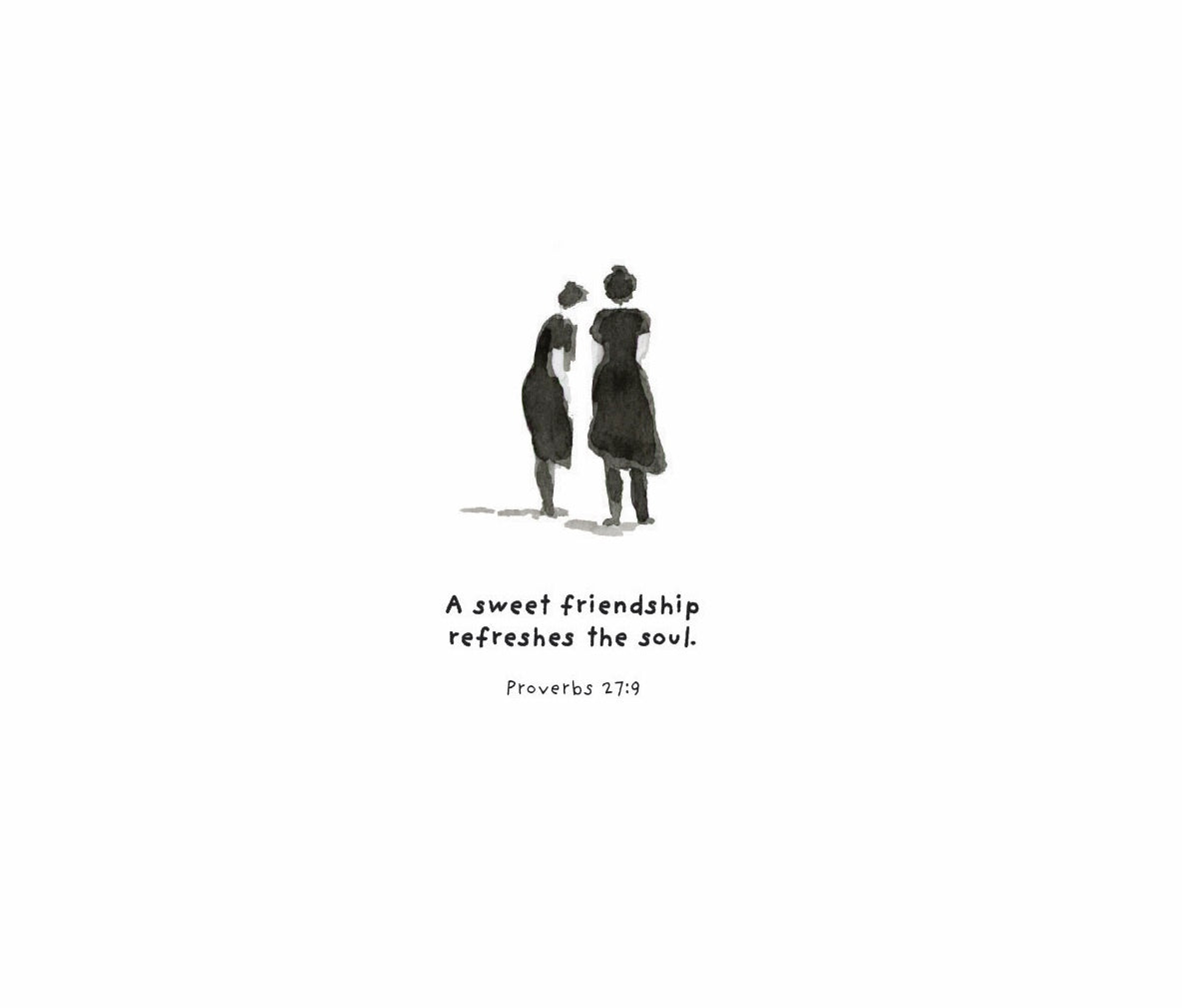 A Sweet Friendship Framed Print