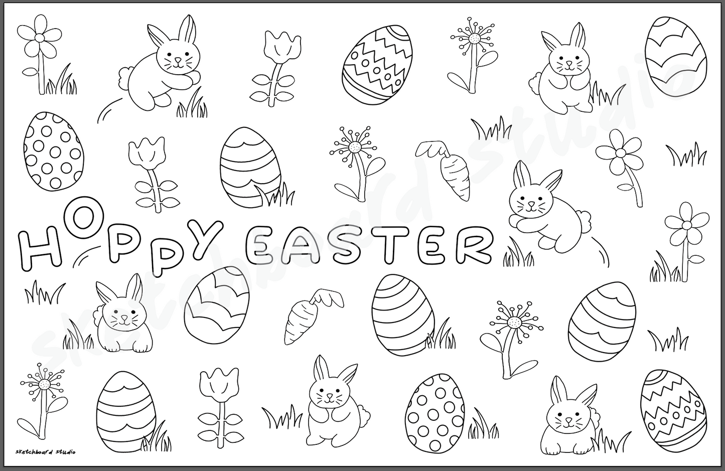 Easter Coloring Mats