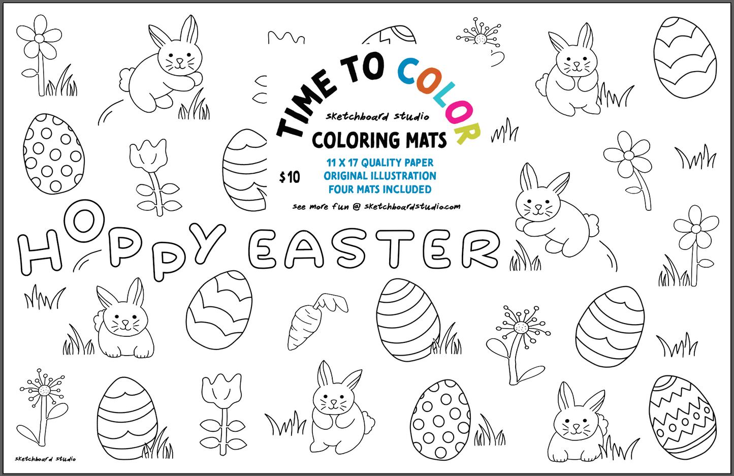 Easter Coloring Mats