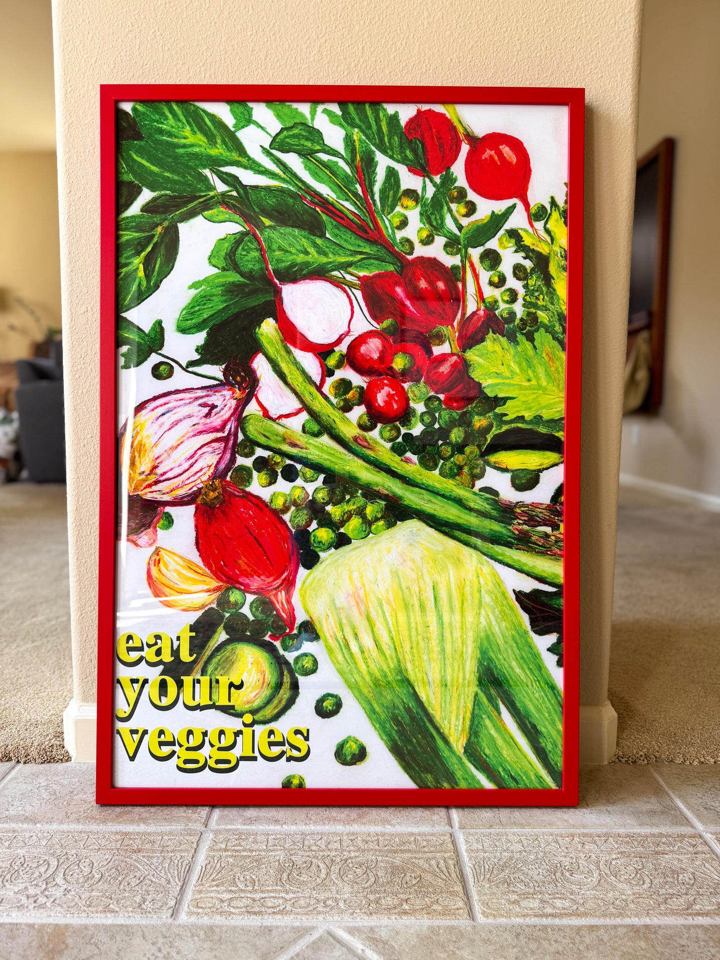 Eat Your Veggies Framed Print