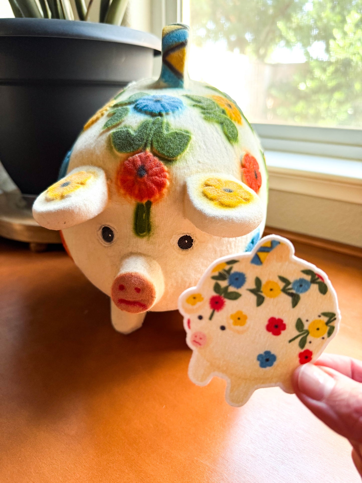 Feed the Pig Sticker