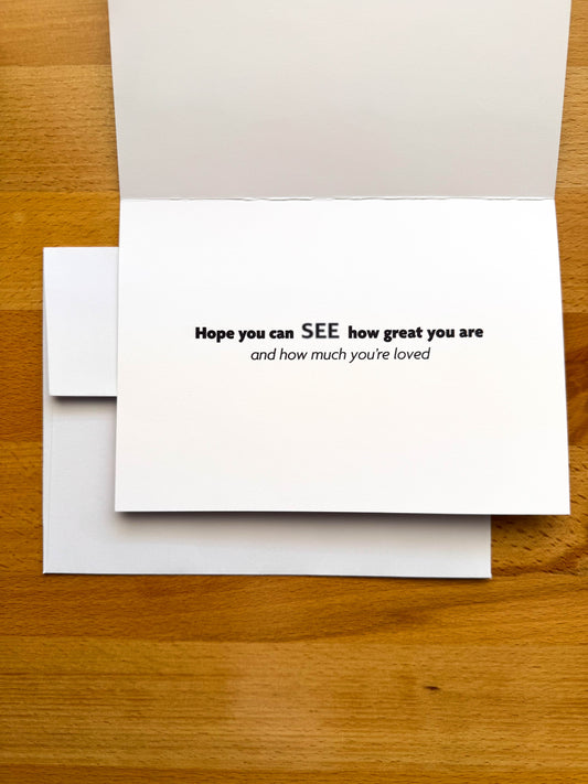 Hope You Can See Birthday Card