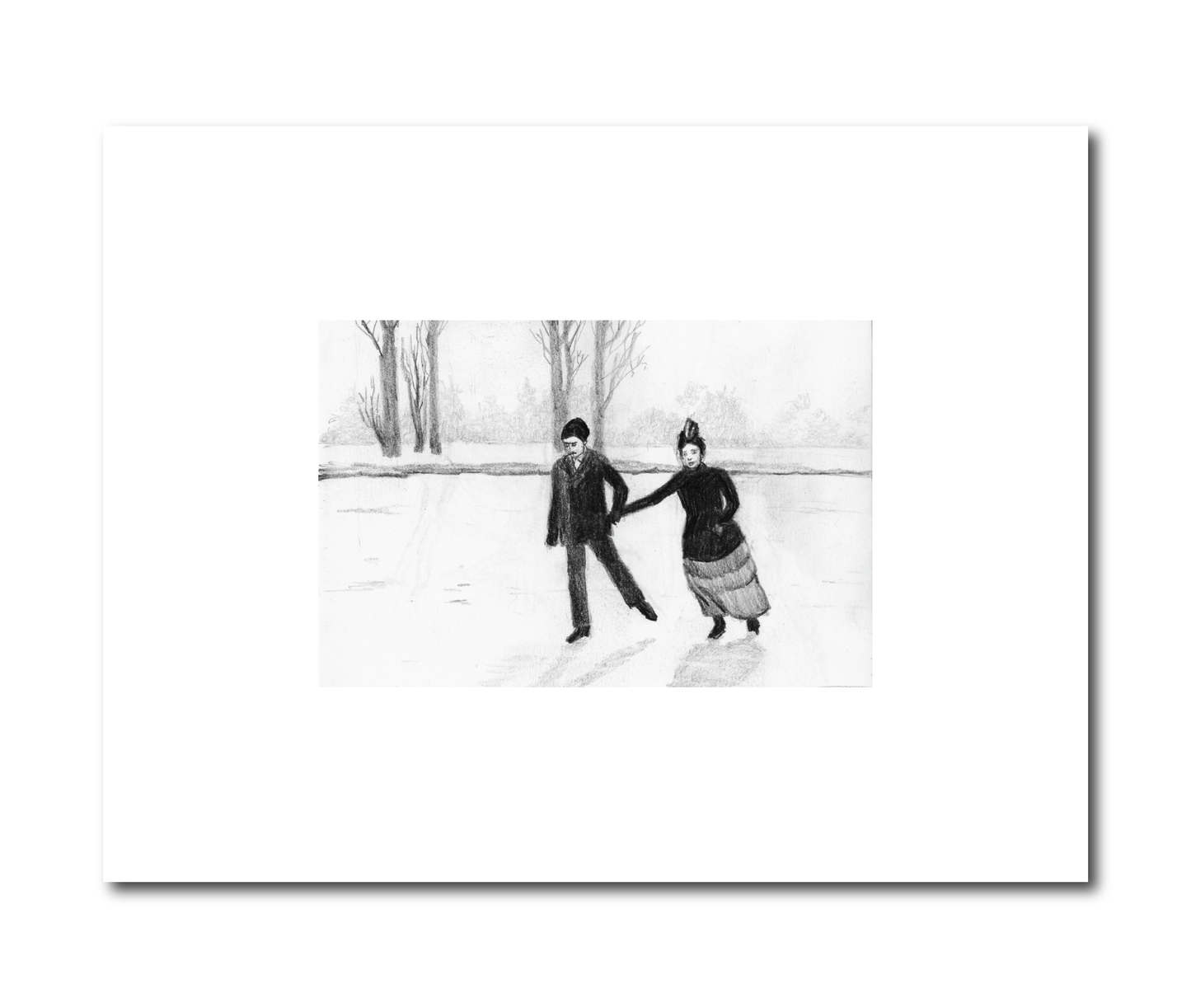 Ice Skaters Print