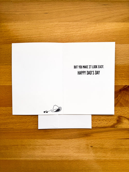 It's Hard Work Dad Card