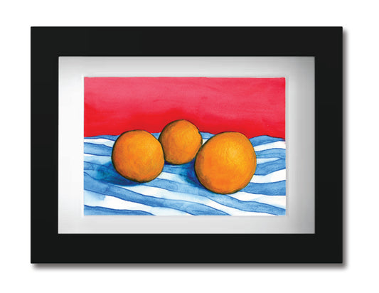Oranges on a Towel Print