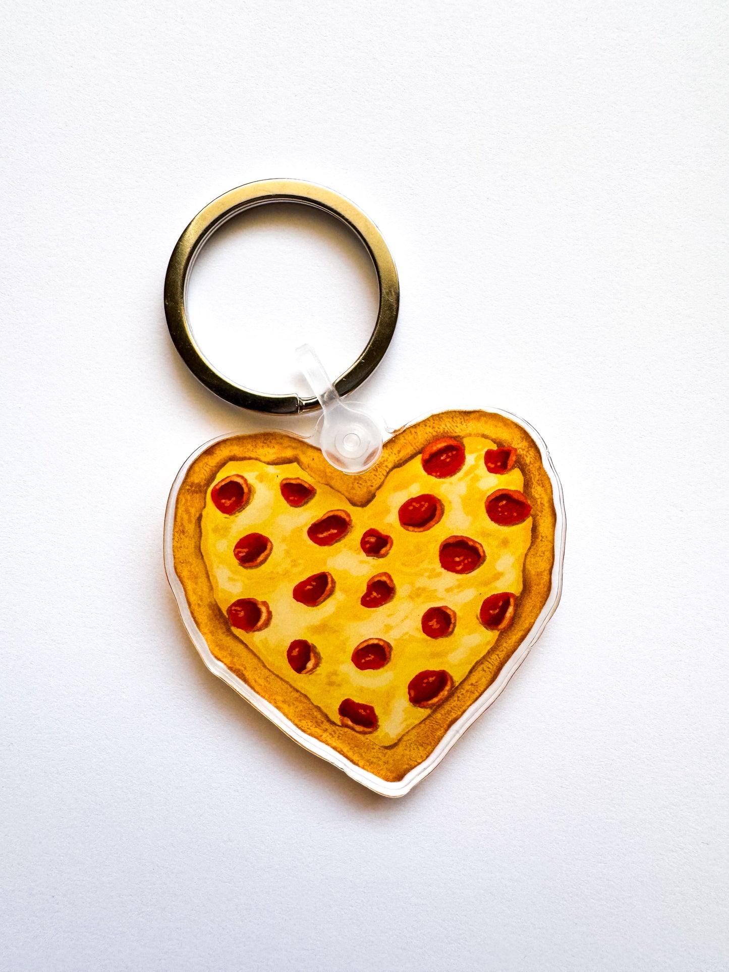 Pizza Love Keychain