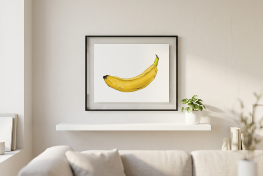 Room view – Banana Print in living room