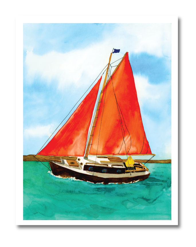 Sailing the Sea Print