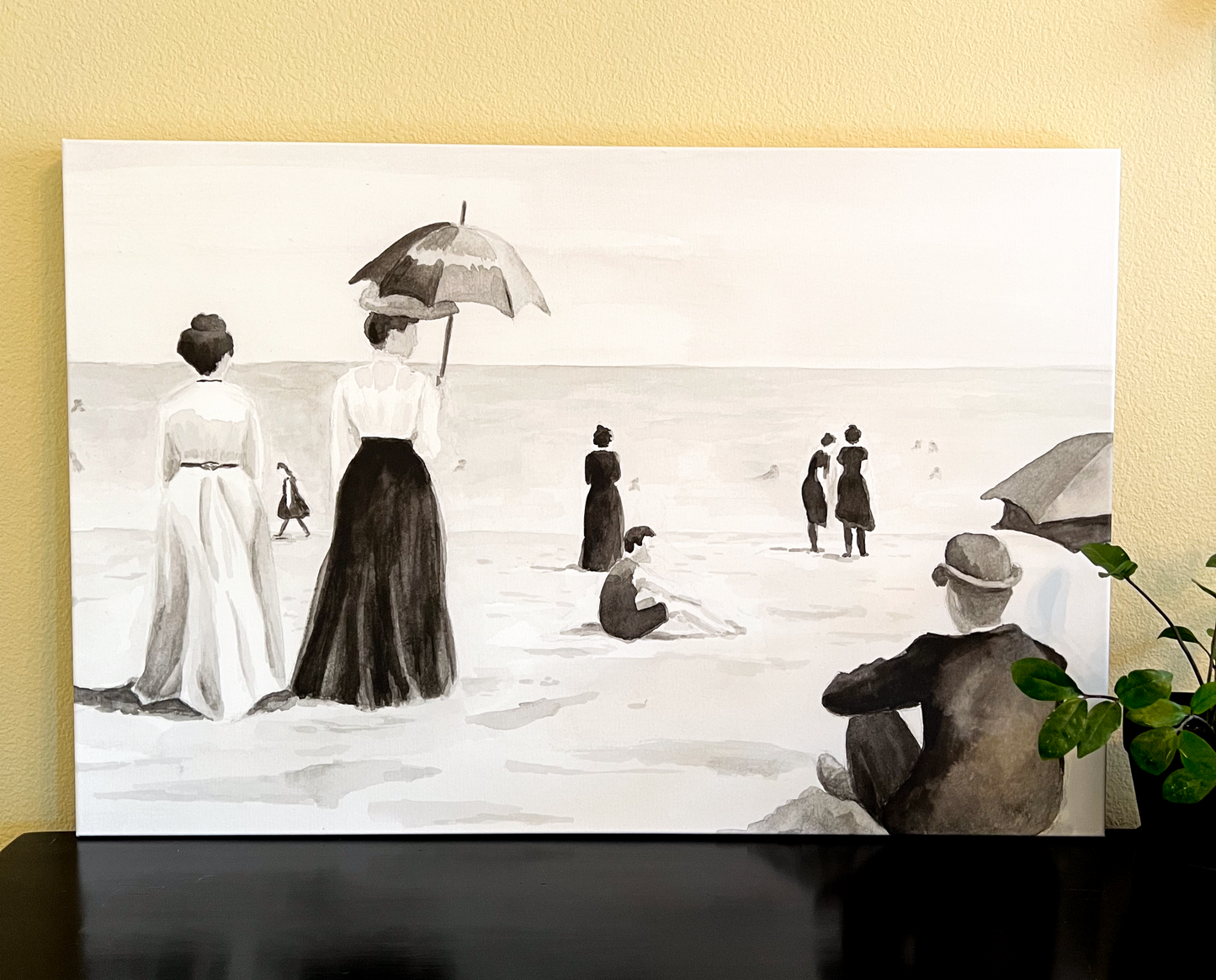 Sunday by the Sea Canvas Print