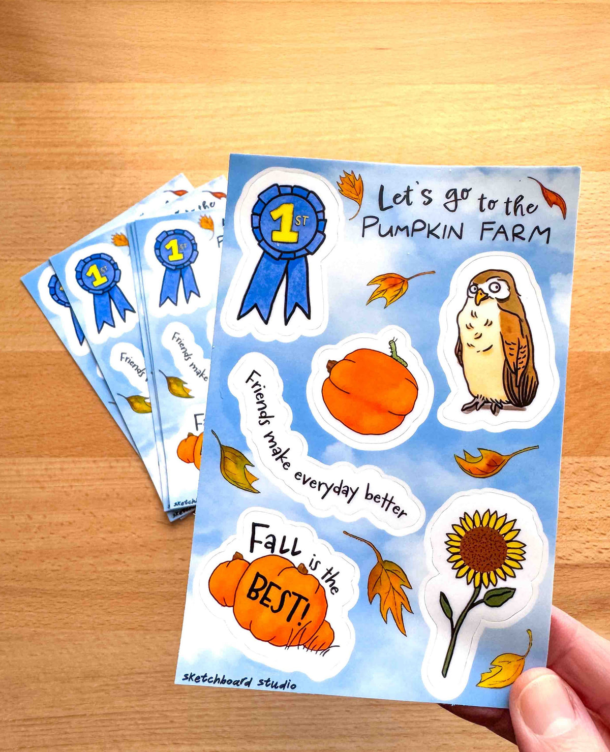 Let's go to the Pumpkin Farm Sticker Sheet