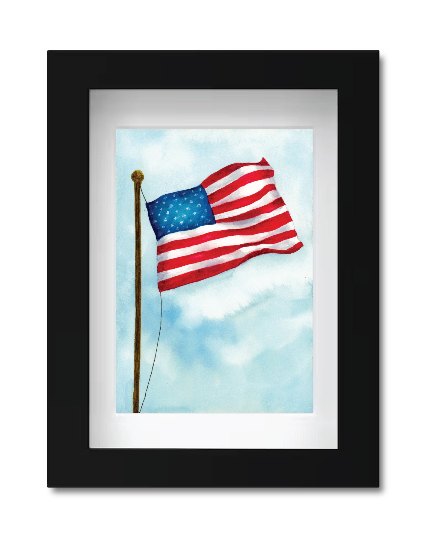 The Flagpole Framed Print