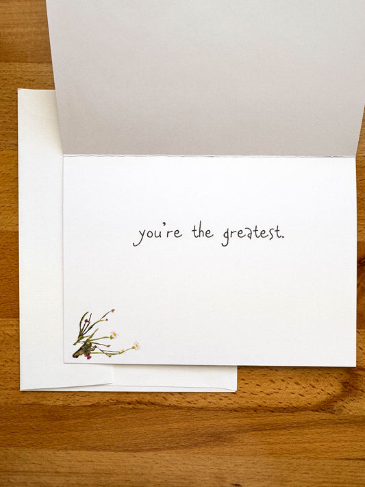 You're the Greatest Card