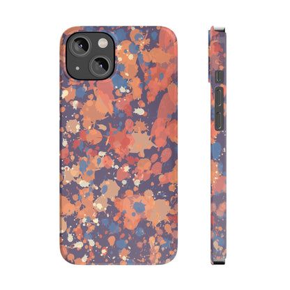 Creamy Tertiary Paint Splatter Phone Case