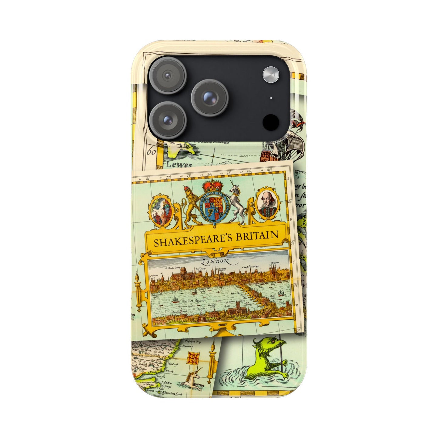 Shakespeare's Map Phone Case
