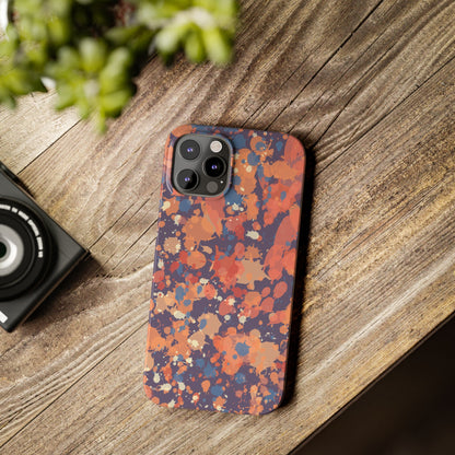 Creamy Tertiary Paint Splatter Phone Case