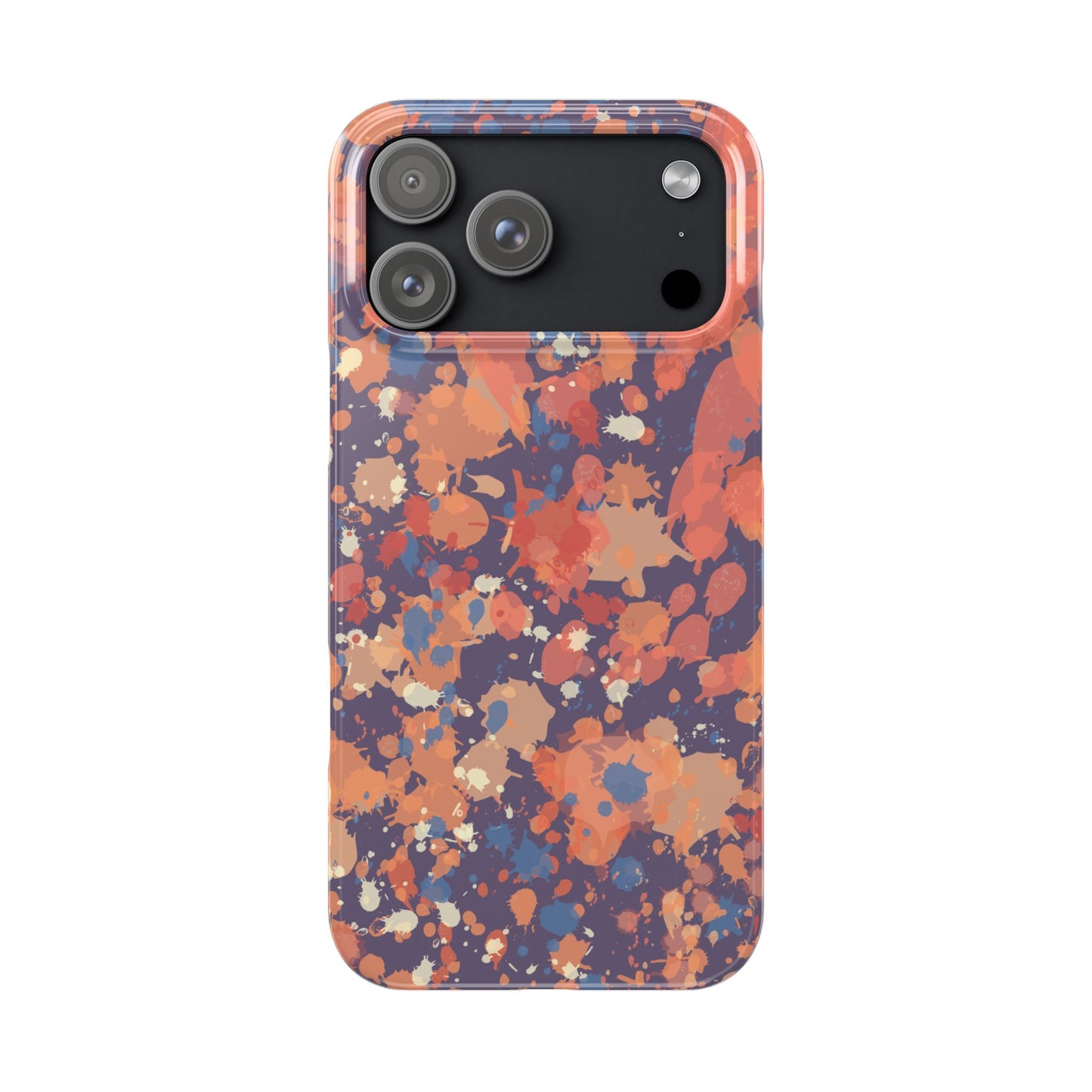 Creamy Tertiary Paint Splatter Phone Case