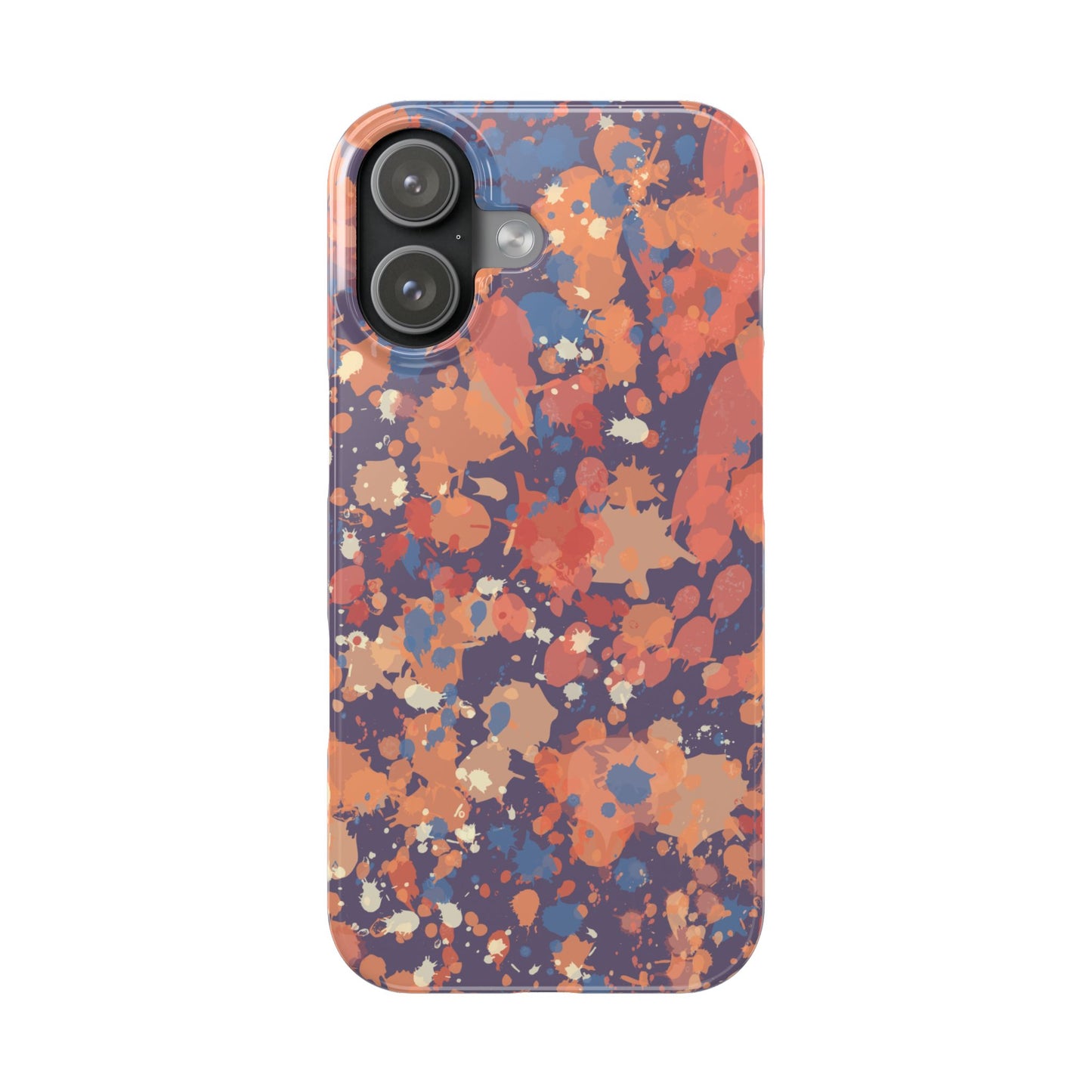 Creamy Tertiary Paint Splatter Phone Case