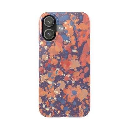 Creamy Tertiary Paint Splatter Phone Case