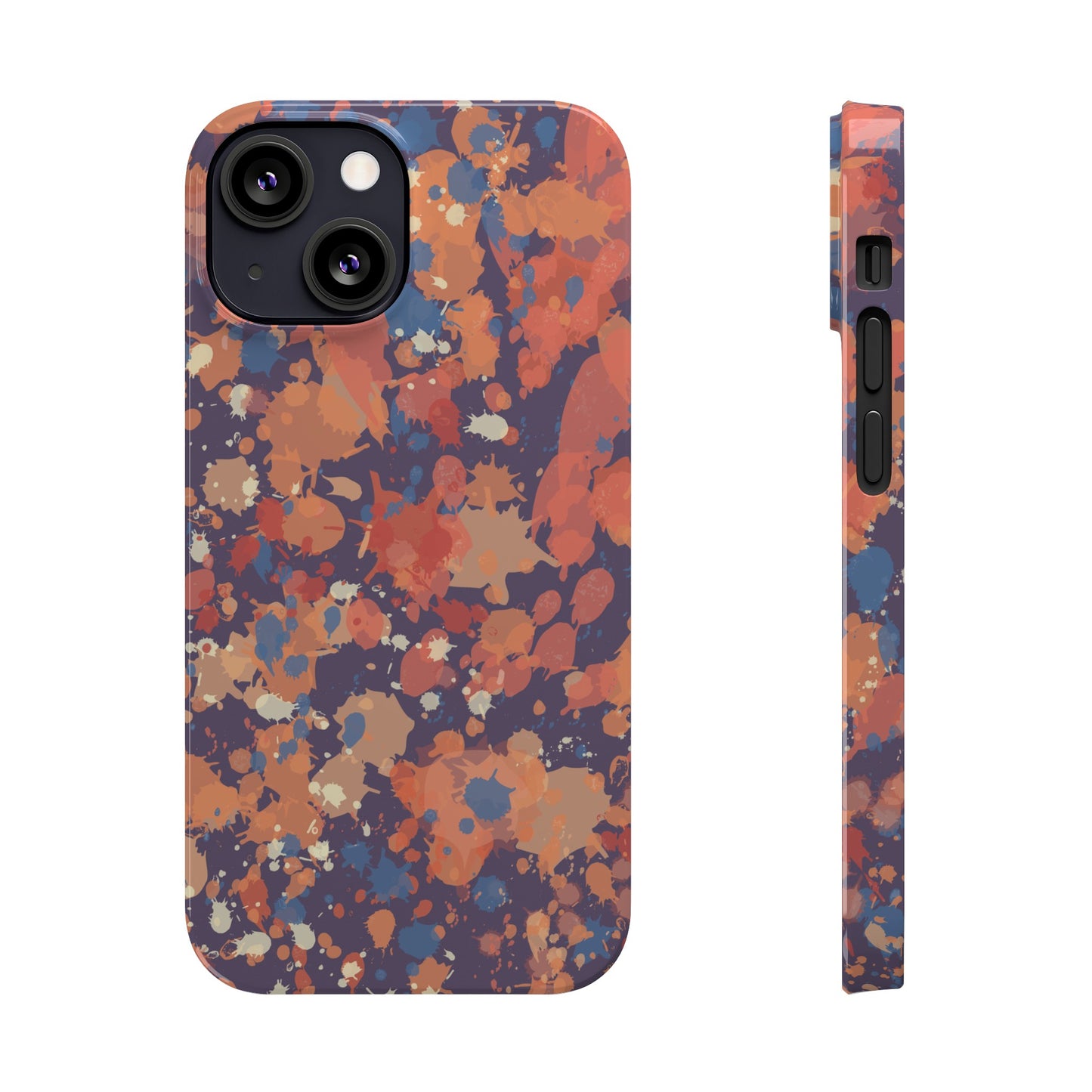 Creamy Tertiary Paint Splatter Phone Case