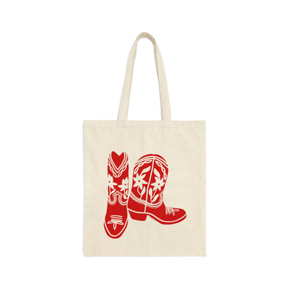 Get Yer Boots (Red) Tote Bag