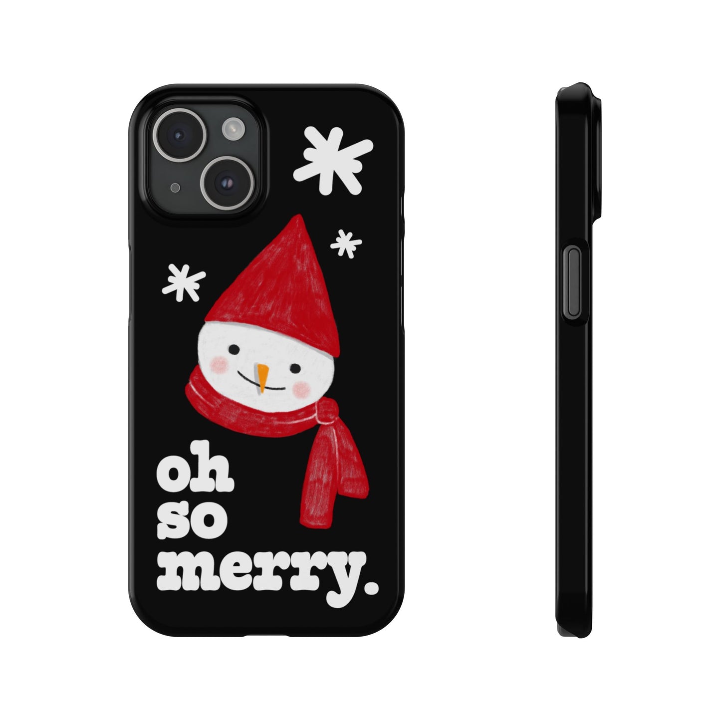 Oh So Merry Phone Case (Black)