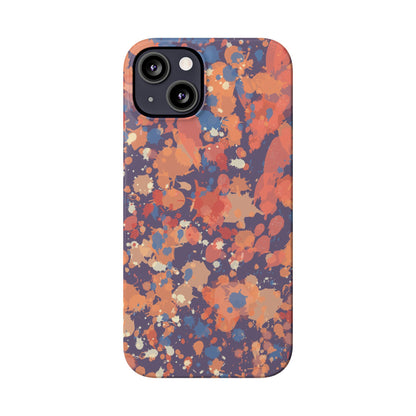 Creamy Tertiary Paint Splatter Phone Case